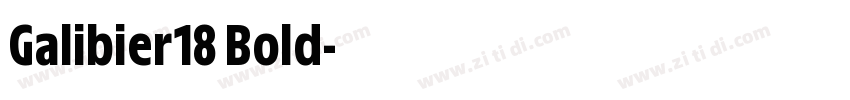 Galibier18 Bold字体转换